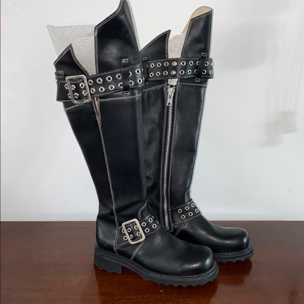 Vintage John Fluevog Maxi Bondgirl Tall Combat Boots